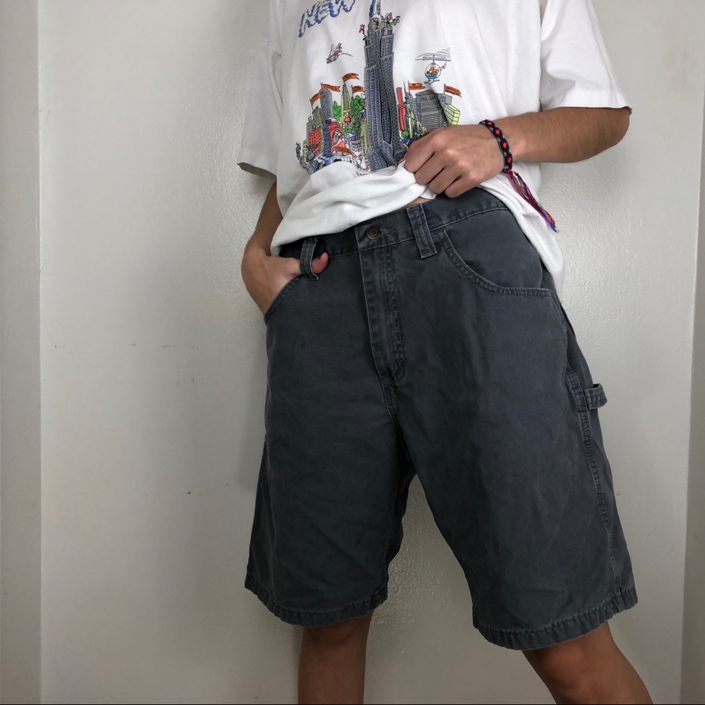 SOLD🛒 GREY WRANGLER CARPENTER SHORTS